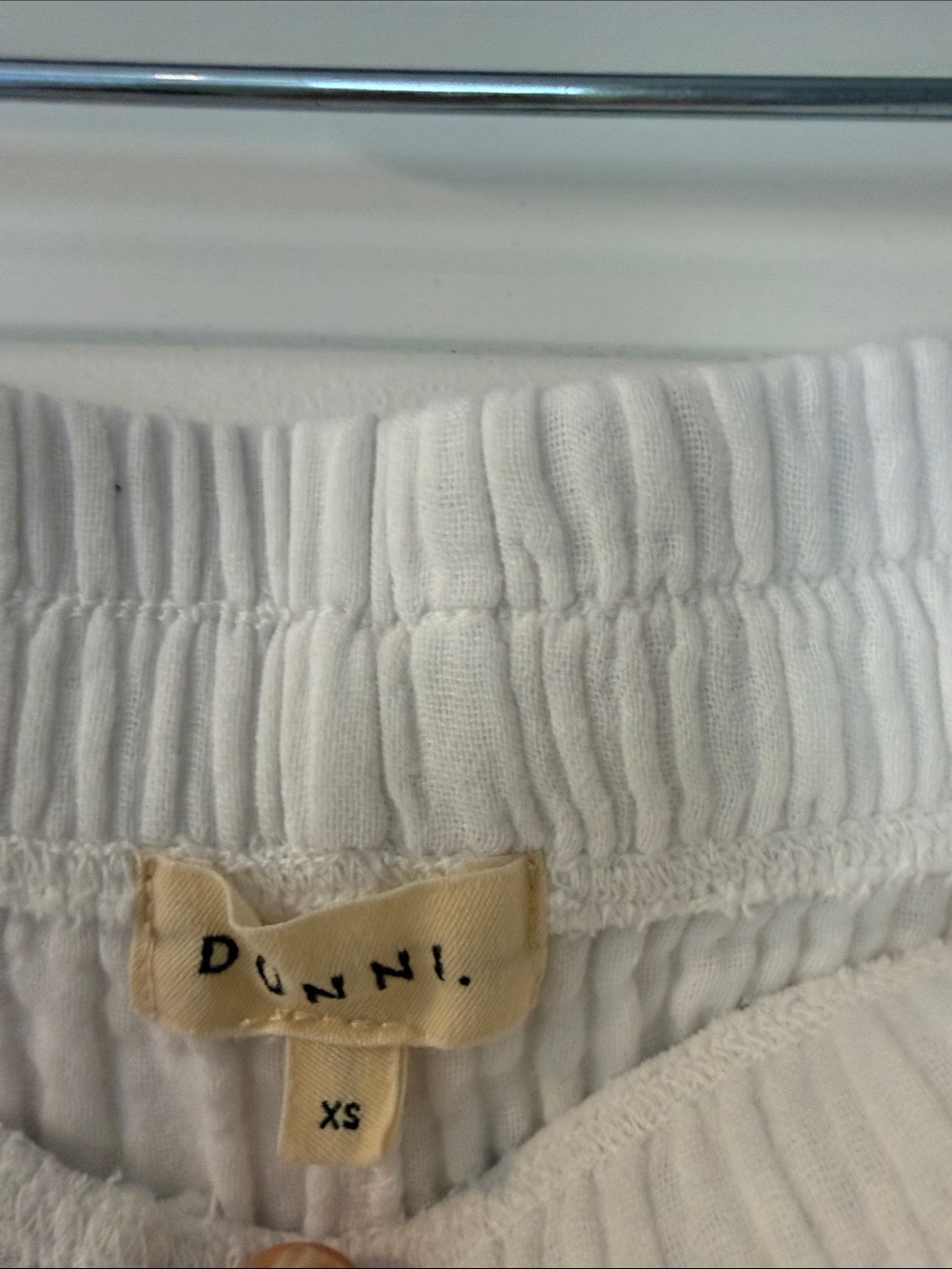 Donni White womens Cotton Gauze Lounge Pants - Picture 2 of 2